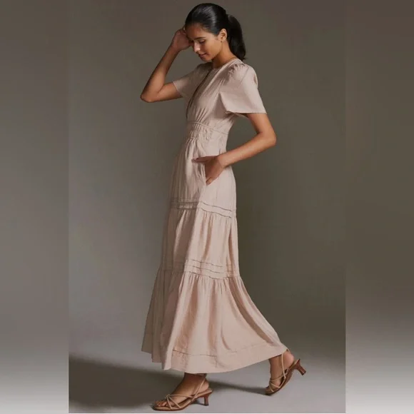 ANTHROPOLOGIE The Somerset Linen Maxi Dress - Picture 2 of 8